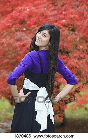 portrait of a teenage girl in autumn View Large Photo Image Stock Photograph - portrait of a teenage girl in autumn. Fotosearch