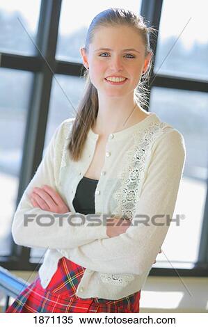 Stock Photography - portrait of a teenage girl. Fotosearch