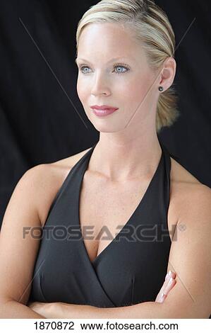 Stock Image - portrait of a woman in formal wear. Fotosearch