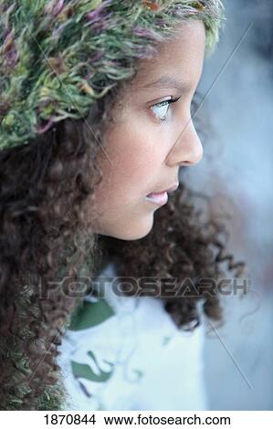 Picture - portrait of a young girl. Fotosearch