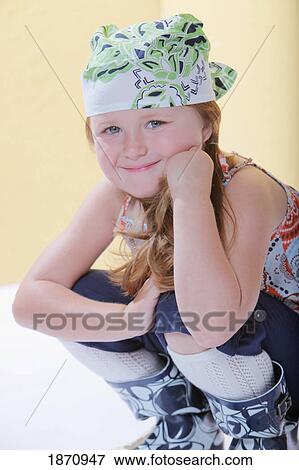 portrait of a young girl View Large Photo Image Stock Photo - portrait of a young girl. Fotosearch