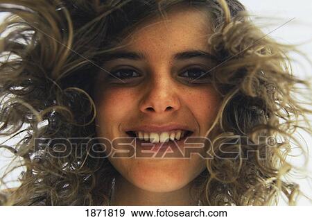 Stock Photo - portrait of a young woman. Fotosearch