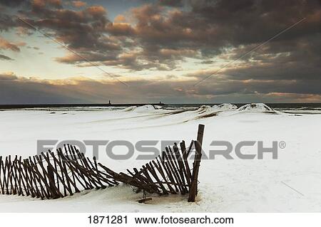 south shields, tyne and wear, england; a broken fence in a snow-covered field View Large Photo Image Stock Image - south shields, tyne and wear, england; a broken fence in a snow-covered field. Fotosearch