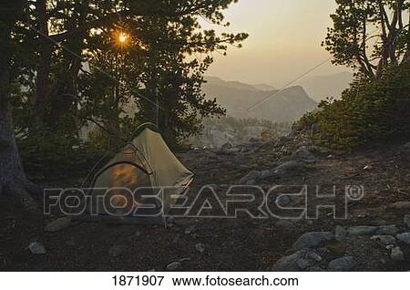 eaglecap wilderness, oregon, united states of america; a tent pitched on matterhorn peak View Large Photo Image Stock Photo - eaglecap wilderness, oregon, united states of america; a tent pitched on matterhorn peak. Fotosearch