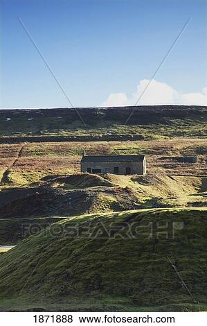 Stock Photo - hill end, county durham, england; a building on the hills. Fotosearch
