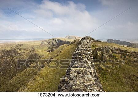 northumberland, england; hadrian's wall View Large Photo Image Picture - northumberland, england; hadrian's wall. Fotosearch
