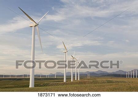 pincher creek, alberta, canada; wind turbine farm View Large Photo Image Stock Image - pincher creek, alberta, canada; wind turbine farm. Fotosearch