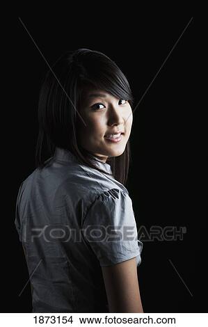 Picture - portrait of a young woman. Fotosearch