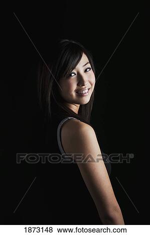 Stock Photo - portrait of a young woman. Fotosearch