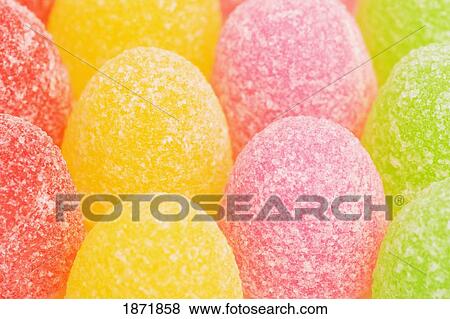 Stock Photo - variety of colors of gumdrops. Fotosearch