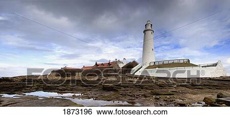 whitley bay, northumberland, england; st. mary's lighthouse View Large Photo Image Stock Photograph - whitley bay, northumberland, england; st. mary's lighthouse. Fotosearch