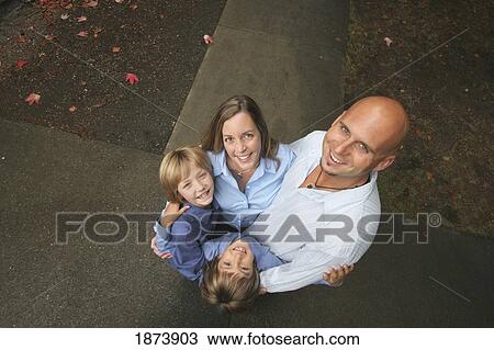 a family portrait taken from a high angle View Large Photo Image Stock Image - a family portrait taken from a high angle. Fotosearch