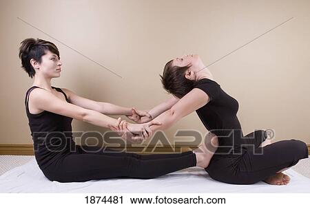 a woman getting a thai massage View Large Photo Image Stock Image - a woman getting a thai massage. Fotosearch