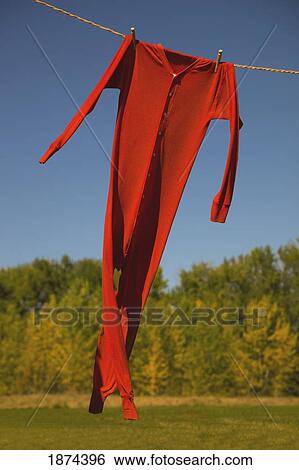 alberta, canada; long underwear on the clothes line View Large Photo Image Stock Photograph - alberta, canada; long underwear on the clothes line. Fotosearch