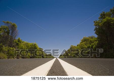 australia; a double white line in the middle of the road View Large Photo Image Stock Photography - australia; a double white line in the middle of the road. Fotosearch