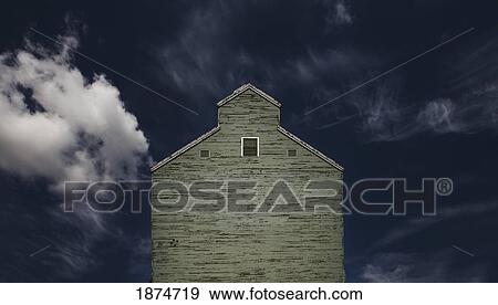 Stock Photo - camrose, alberta, canada; grain elevator. Fotosearch
