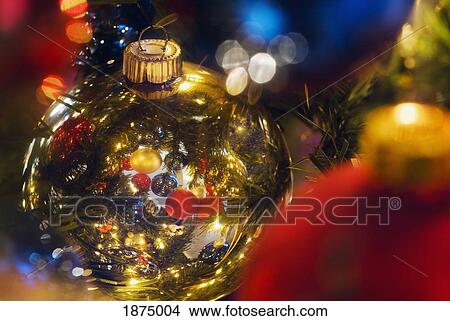 christmas tree ornaments View Large Photo Image Picture - christmas tree ornaments. Fotosearch