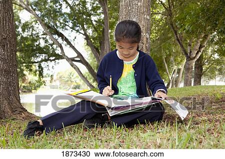 fort lauderdale, florida, united states of america; a girl doing school work in the park View Large Photo Image Stock Image - fort lauderdale, florida, united states of america; a girl doing school work in the park. Fotosearch