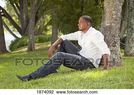 fort lauderdale, florida, united states of america; portrait of a man sitting against a tree in a park View Large Photo Image Stock Image - fort lauderdale, florida, united states of america; portrait of a man sitting against a tree in a park. Fotosearch