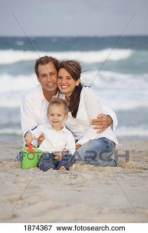fort lauderdale, florida, united states of america; a family playing on the beach View Large Photo Image Stock Photo - fort lauderdale, florida, united states of america; a family playing on the beach. Fotosearch