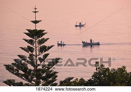 fuengirola, malaga, costa del sol, spain; fishing boats off the coast View Large Photo Image Picture - fuengirola, malaga, costa del sol, spain; fishing boats off the coast. Fotosearch