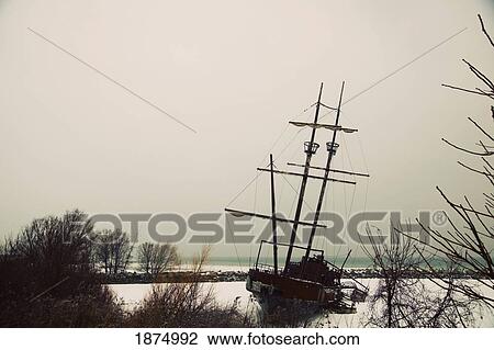 jordan, ontario, canada; a tall ship frozen in the harbour View Large Photo Image Stock Image - jordan, ontario, canada; a tall ship frozen in the harbour. Fotosearch