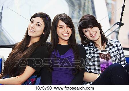 portland, oregon, united states of america; three teenage girls riding public transportation View Large Photo Image Stock Image - portland, oregon, united states of america; three teenage girls riding public transportation. Fotosearch