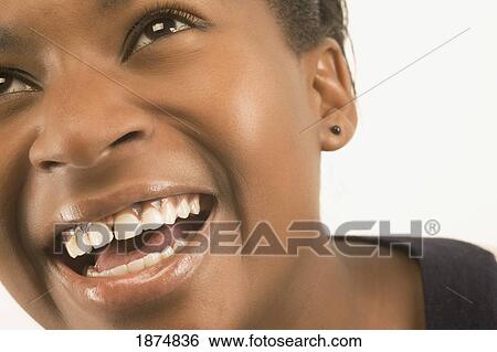 portrait of a girl laughing View Large Photo Image Stock Photograph - portrait of a girl laughing. Fotosearch