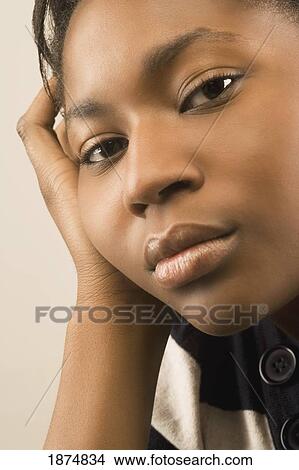 Picture - portrait of a girl. Fotosearch
