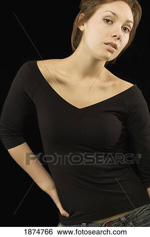 Stock Photograph - portrait of a woman. Fotosearch