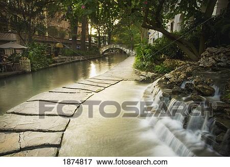 san antonio, texas, united states of america; waterfalls along the riverwalk View Large Photo Image Stock Photo - san antonio, texas, united states of america; waterfalls along the riverwalk. Fotosearch