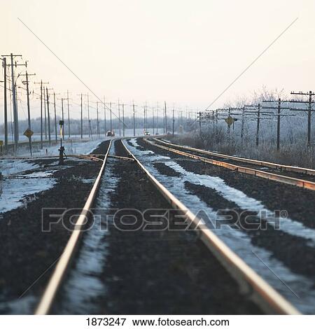 winnipeg, manitoba, canada; ice along the train tracks View Large Photo Image Stock Photo - winnipeg, manitoba, canada; ice along the train tracks. Fotosearch