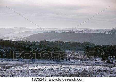 derwent, derbyshire, england; winter scene in the countryside of peak district national park View Large Photo Image Stock Image - derwent, derbyshire, england; winter scene in the countryside of peak district national park. Fotosearch