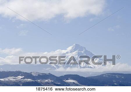 hood river, oregon, united states of america; mount hood and middle mountain in winter View Large Photo Image Stock Photograph - hood river, oregon, united states of america; mount hood and middle mountain in winter. Fotosearch