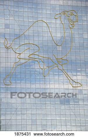 Stock Image - kuala lumpur, malaysia; a picture of a camel on the side of a building. Fotosearch