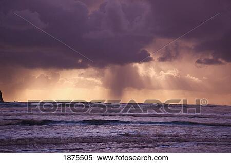 oregon, united states of america; storm clouds over the water at sunset View Large Photo Image Stock Photography - oregon, united states of america; storm clouds over the water at sunset. Fotosearch