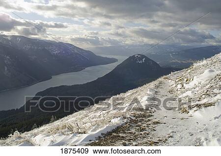 Stock Photo - washington, united states of america; view of columbia river gorge from dog mountain. Fotosearch