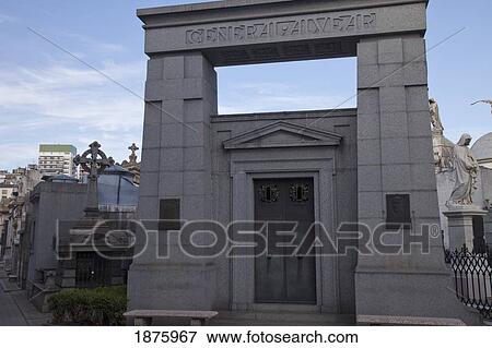 Stock Photo - Buenos Aires, Argentina; A Mausoleum In Recoleta Cemetery. Fotosearch