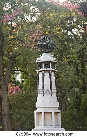 Picture - Buenos Aires, Argentina; A Statue In Palermo Botanical Gardens (Jardin Botanical). Fotosearch