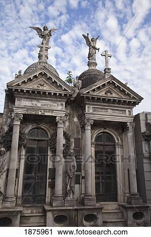 Buenos Aires, Argentina; Mausoleums In Recoleta Cemetery View Large Photo Image Stock Image - Buenos Aires, Argentina; Mausoleums In Recoleta Cemetery. Fotosearch