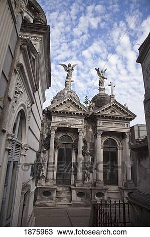 Stock Image - Buenos Aires, Argentina; Mausoleums In Recoleta Cemetery. Fotosearch