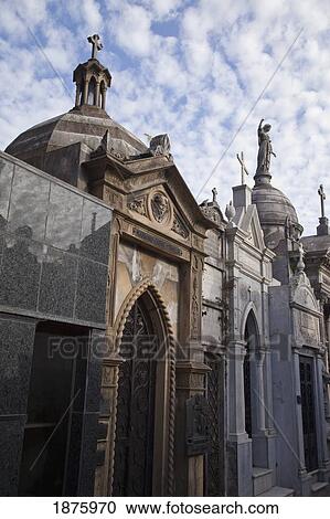 Buenos Aires, Argentina; Mausoleums In Recoleta Cemetery View Large Photo Image Stock Image - Buenos Aires, Argentina; Mausoleums In Recoleta Cemetery. Fotosearch