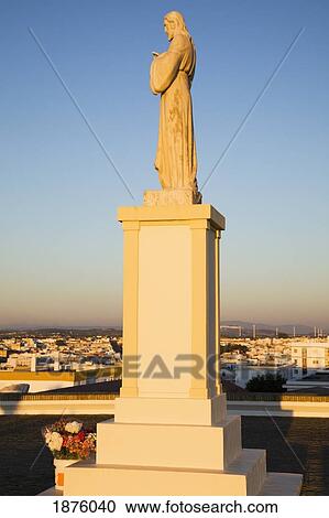 Stock Image - Chiclana, Andalusia, Spain; A Statue Of Jesus. Fotosearch