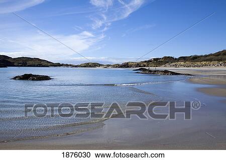 County Kerry, Ireland; Water Washing Up On The Shore At Derrynane Beach View Large Photo Image Stock Image - County Kerry, Ireland; Water Washing Up On The Shore At Derrynane Beach. Fotosearch