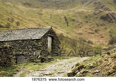 Cumbria, England; A Farm Structure In Dovedale View Large Photo Image Stock Photography - Cumbria, England; A Farm Structure In Dovedale. Fotosearch