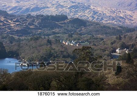 Stock Photography - Glengarriff, County Cork, Ireland; A View Of The Village. Fotosearch