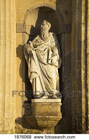 Medina Sidonia, Andalusia, Spain; A Stone Statue At The Iglesia Mayor View Large Photo Image Stock Photo - Medina Sidonia, Andalusia, Spain; A Stone Statue At The Iglesia Mayor. Fotosearch