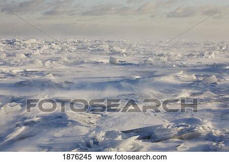 Stock Photography - Minnesota, United States Of America; Ice Chards On The North Shores Of Lake Superior. Fotosearch