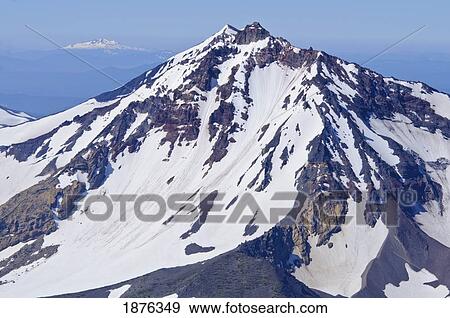 Oregon, United States Of America; North Sister Of The Three Sister Mountain Range View Large Photo Image Stock Photo - Oregon, United States Of America; North Sister Of The Three Sister Mountain Range. Fotosearch