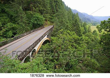 Oregon, United States Of America; Old Scenic Highway In Columbia River Gorge National Scenic Area View Large Photo Image Stock Photo - Oregon, United States Of America; Old Scenic Highway In Columbia River Gorge National Scenic Area. Fotosearch